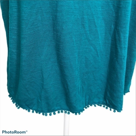 No Boundaries Halter Boho Top Medium Blue - Picture 2 of 9